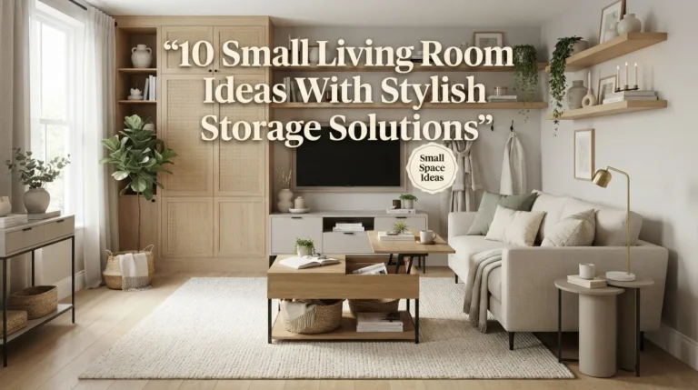 10 Small Living Room Ideas with Stylish Storage Solutions