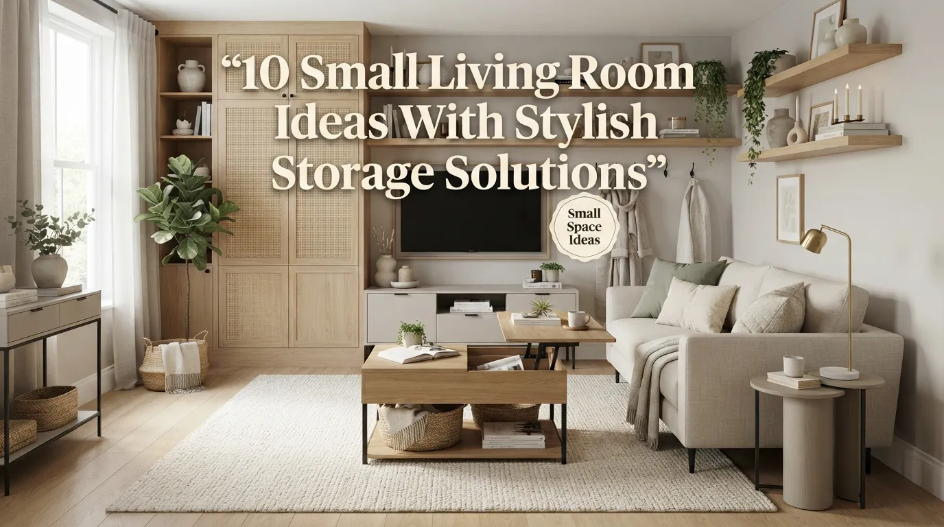 10 Small Living Room Ideas with Stylish Storage Solutions