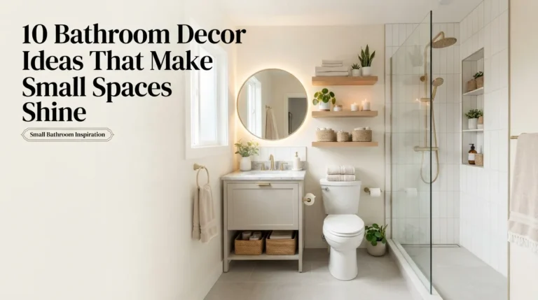 10 Bathroom Decor Ideas That Make Small Spaces Shine