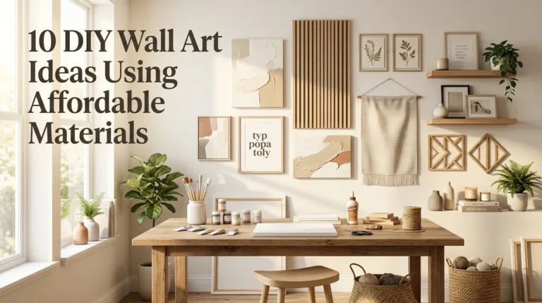 10 DIY Wall Art Ideas Using Affordable Materials