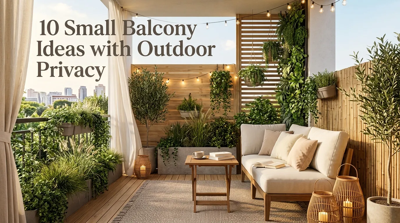 10 Small Balcony Ideas with Outdoor Privacy