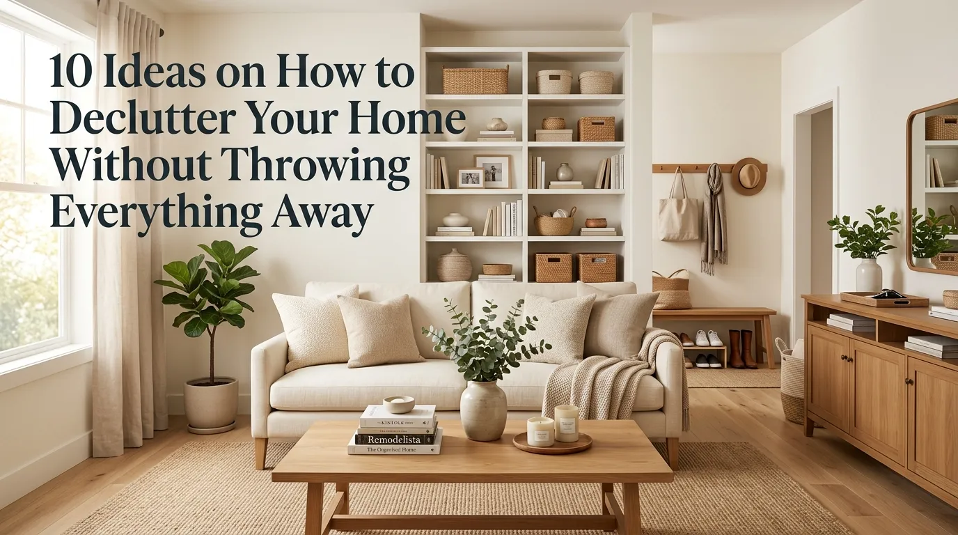 10 Ideas on How to Declutter Your Home Without Throwing Everything Away