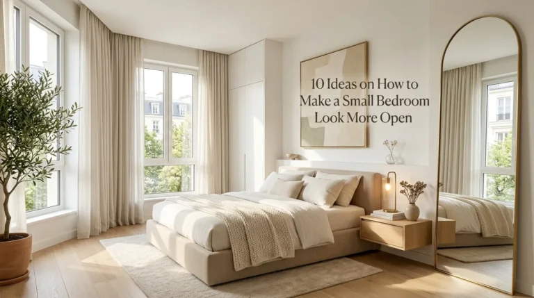 10 Ideas on How to Make a Small Bedroom Look More Open