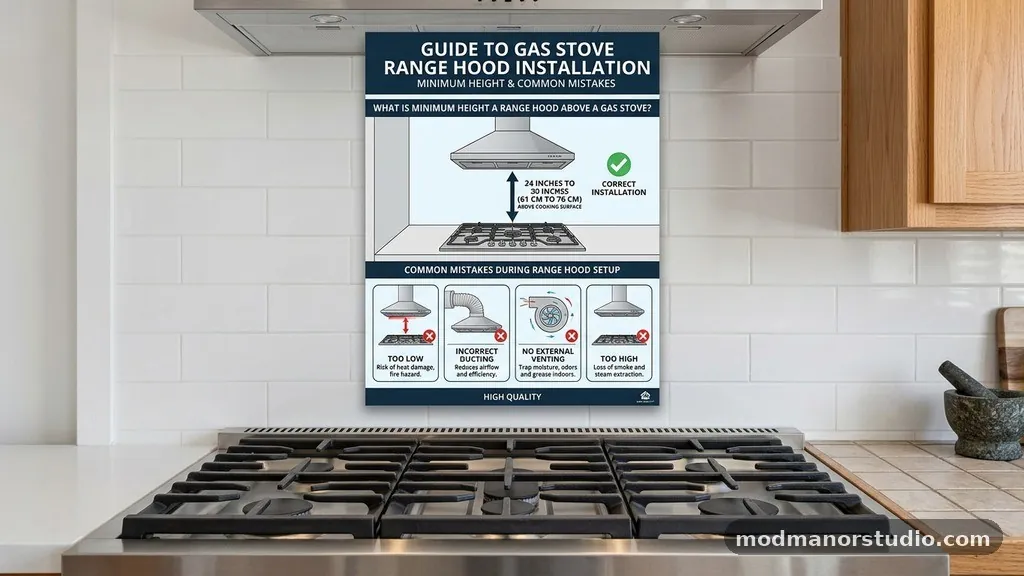 Common Mistakes During Range Hood Setup - What Is the Minimum Height for a Range Hood Above a Gas Stove?
