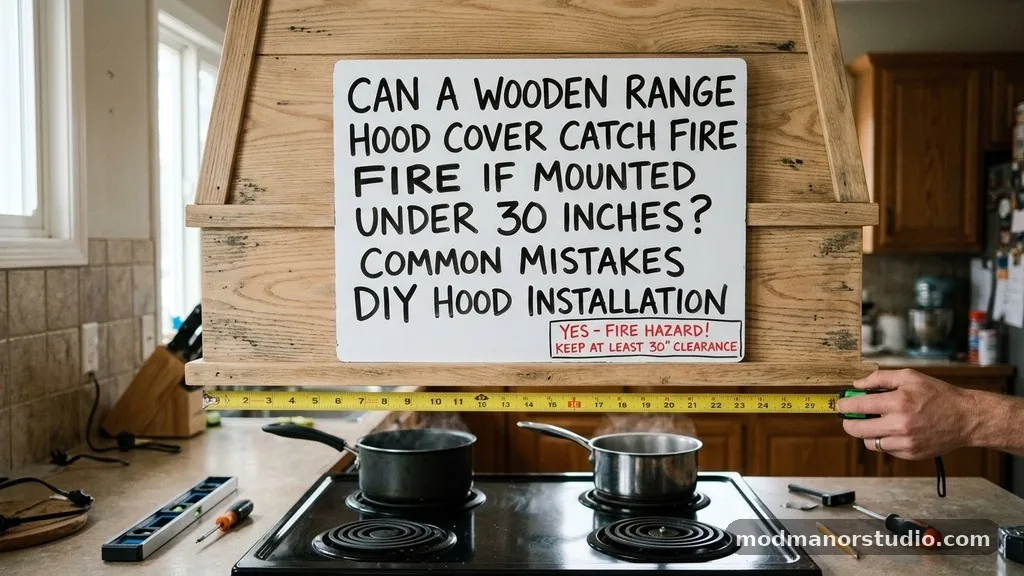 Common Mistakes in DIY Hood Installation - Can a Wooden Range Hood Cover Catch Fire If Mounted Under 30 Inches?