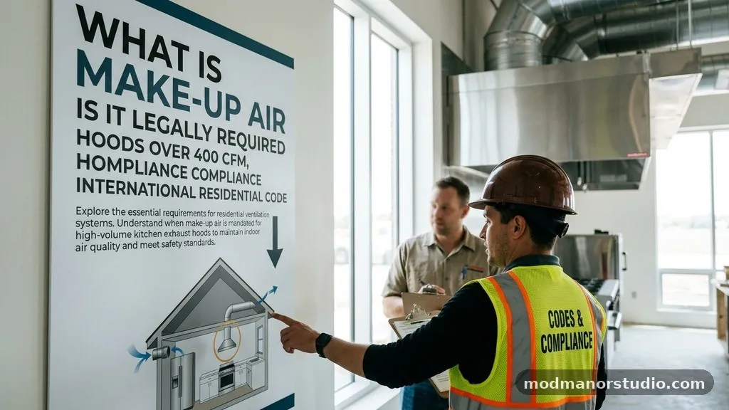 Compliance with the International Residential Code - What Is Make-Up Air and Is It Legally Required for Hoods Over 400 CFM?