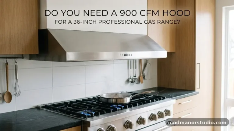 Do You Need a 900 CFM Hood for a 36-Inch Professional Gas Range?