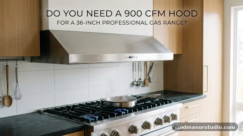 Do You Need a 900 CFM Hood for a 36-Inch Professional Gas Range?