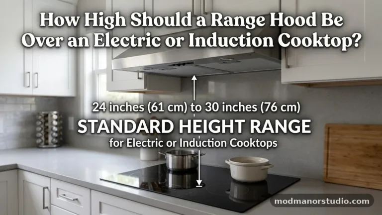How High Should a Range Hood Be Over an Electric or Induction Cooktop?