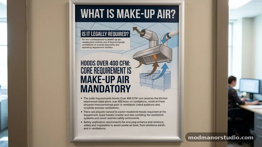 The Core Requirement: Is Make-Up Air Mandatory? - What Is Make-Up Air and Is It Legally Required for Hoods Over 400 CFM?
