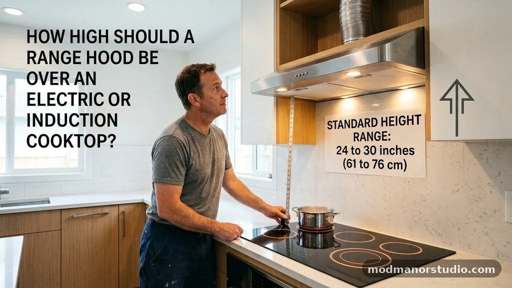 The Standard Height Range for Electric Cooktops - How High Should a Range Hood Be Over an Electric or Induction Cooktop?