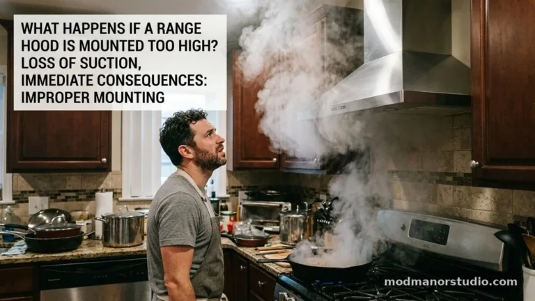 What Happens If a Range Hood Is Mounted Too High (Loss of Suction)?