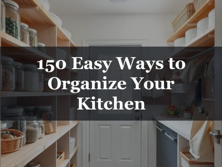 150 Easy Ways to Organize Your Kitchen - 150 DIY Kitchen Organization Ideas