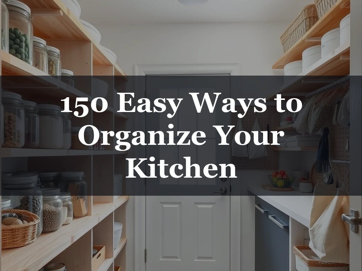 150 Easy Ways to Organize Your Kitchen - 150 DIY Kitchen Organization Ideas