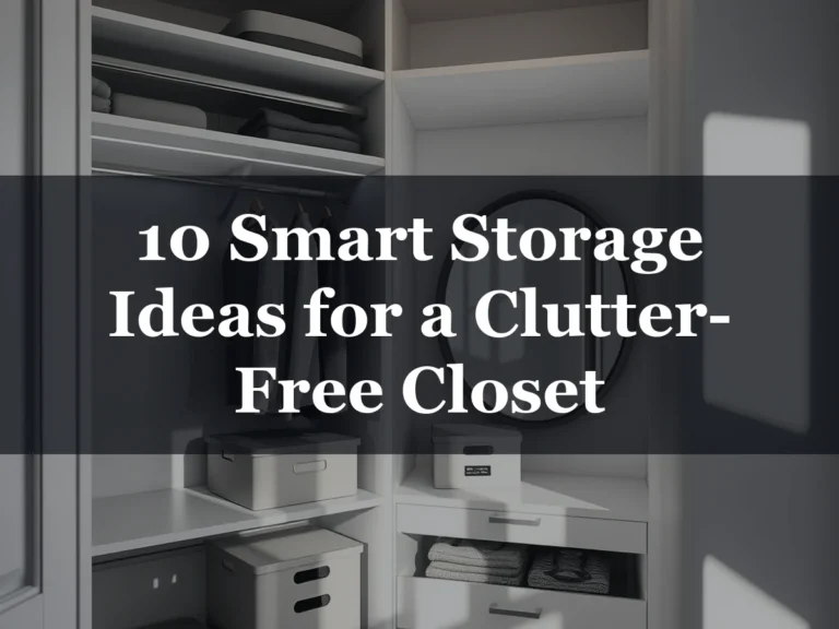 10 Smart Storage Ideas for a Clutter-Free Closet - Closet Organization Ideas