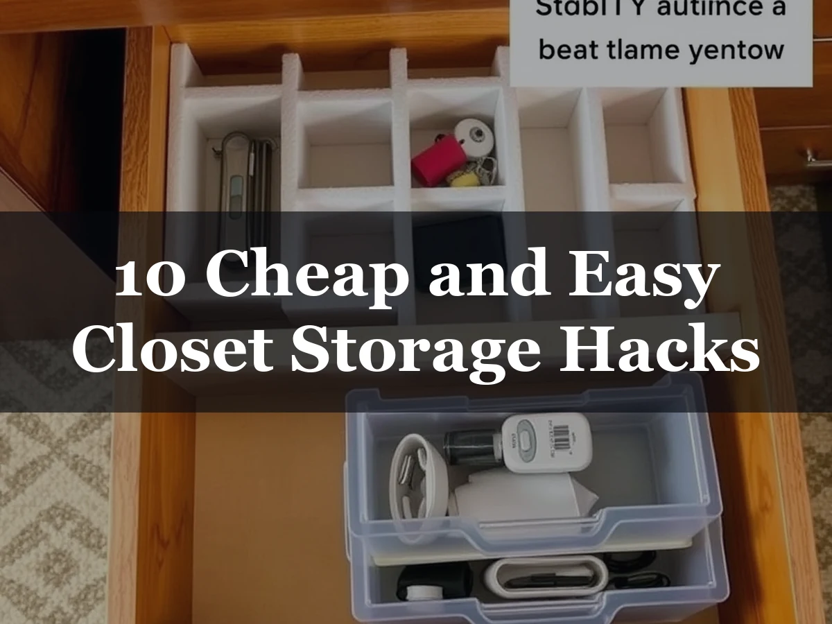 10 Cheap and Easy Closet Storage Hacks - Dollar Store Closet Organization Ideas