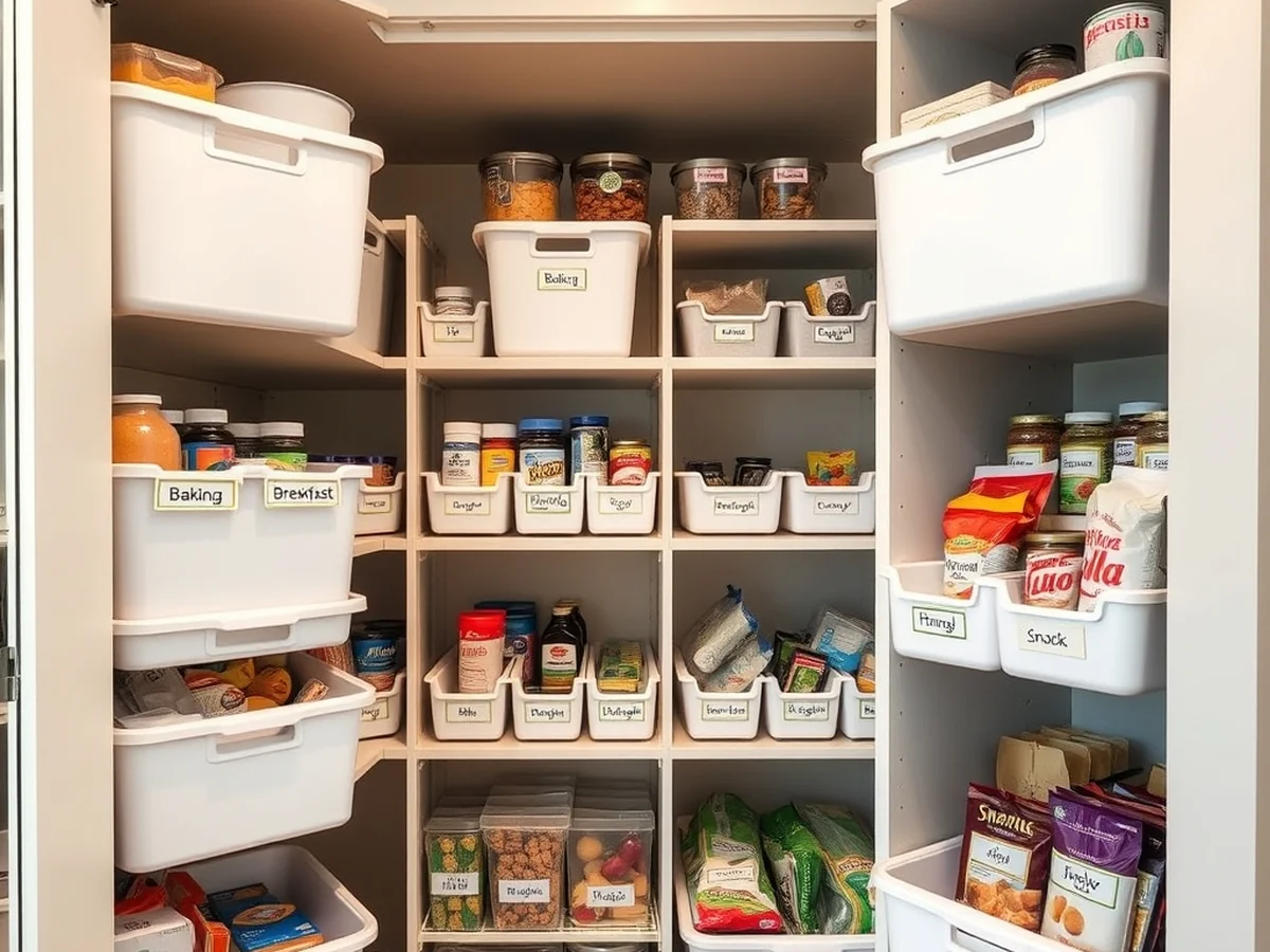 Mastering Pantry Zones with Discount Store Bins - Dollar Store Kitchen Organization
