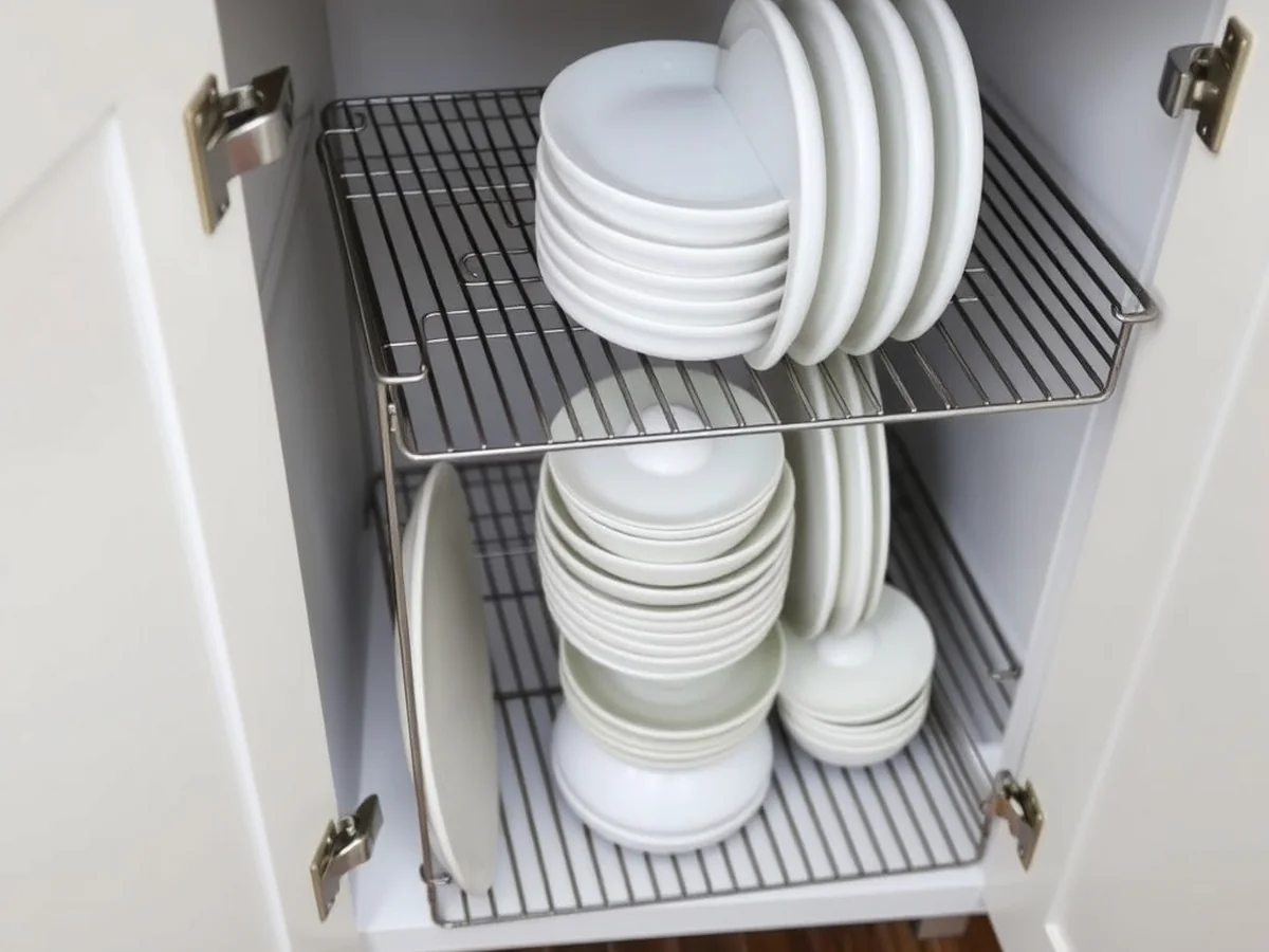 Maximizing Cabinet Capacity with Vertical Solutions - Dollar Store Kitchen Organization