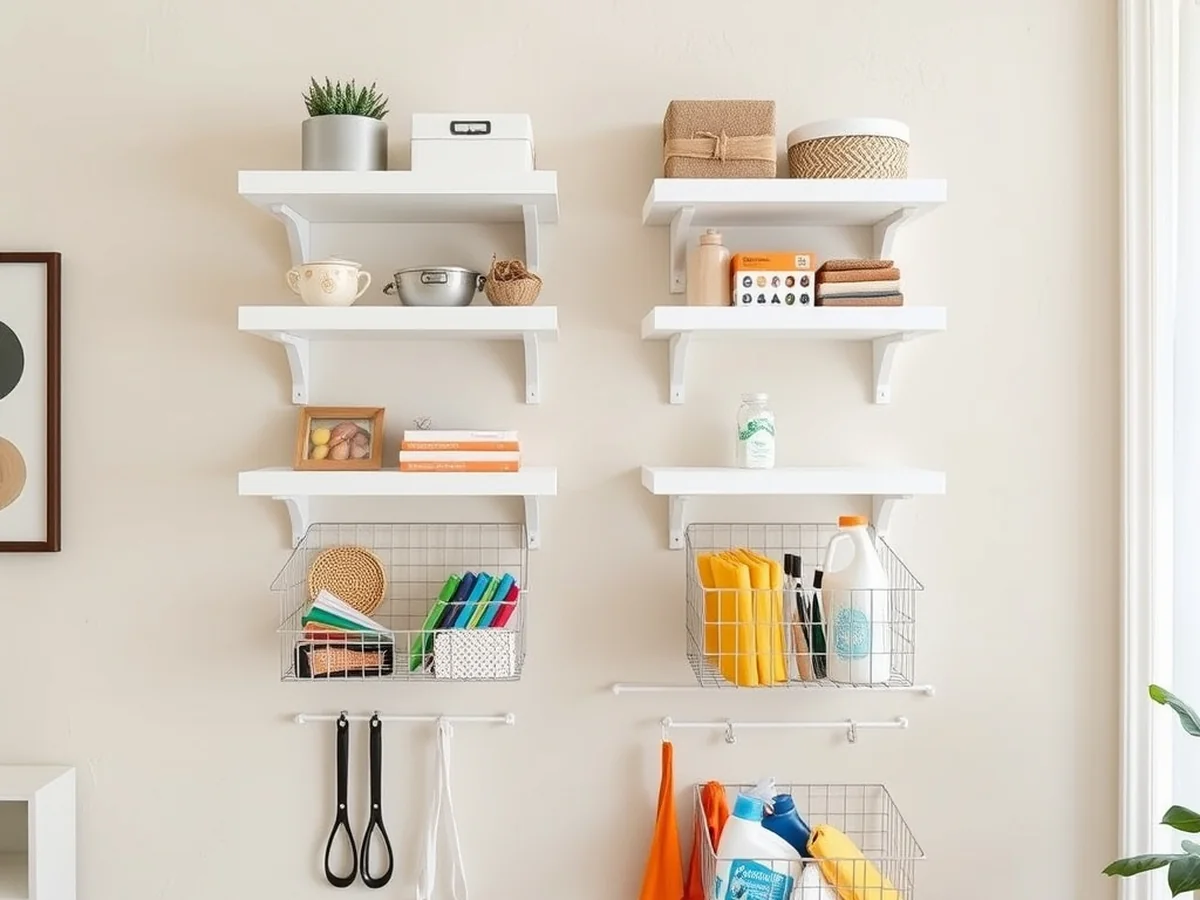 Maximizing Vertical Storage Potential - Dollar Store Organization Storage