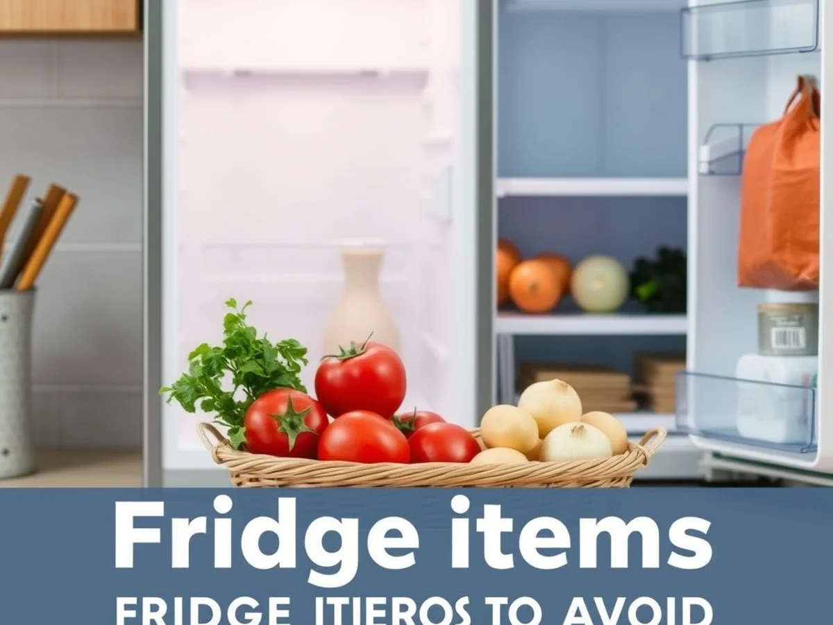 Fridge Items to Avoid - Fridge Organization Ideas